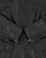 Vintage Y2K 00s Danier Women's Calfskin Leather Moto Jacket - M