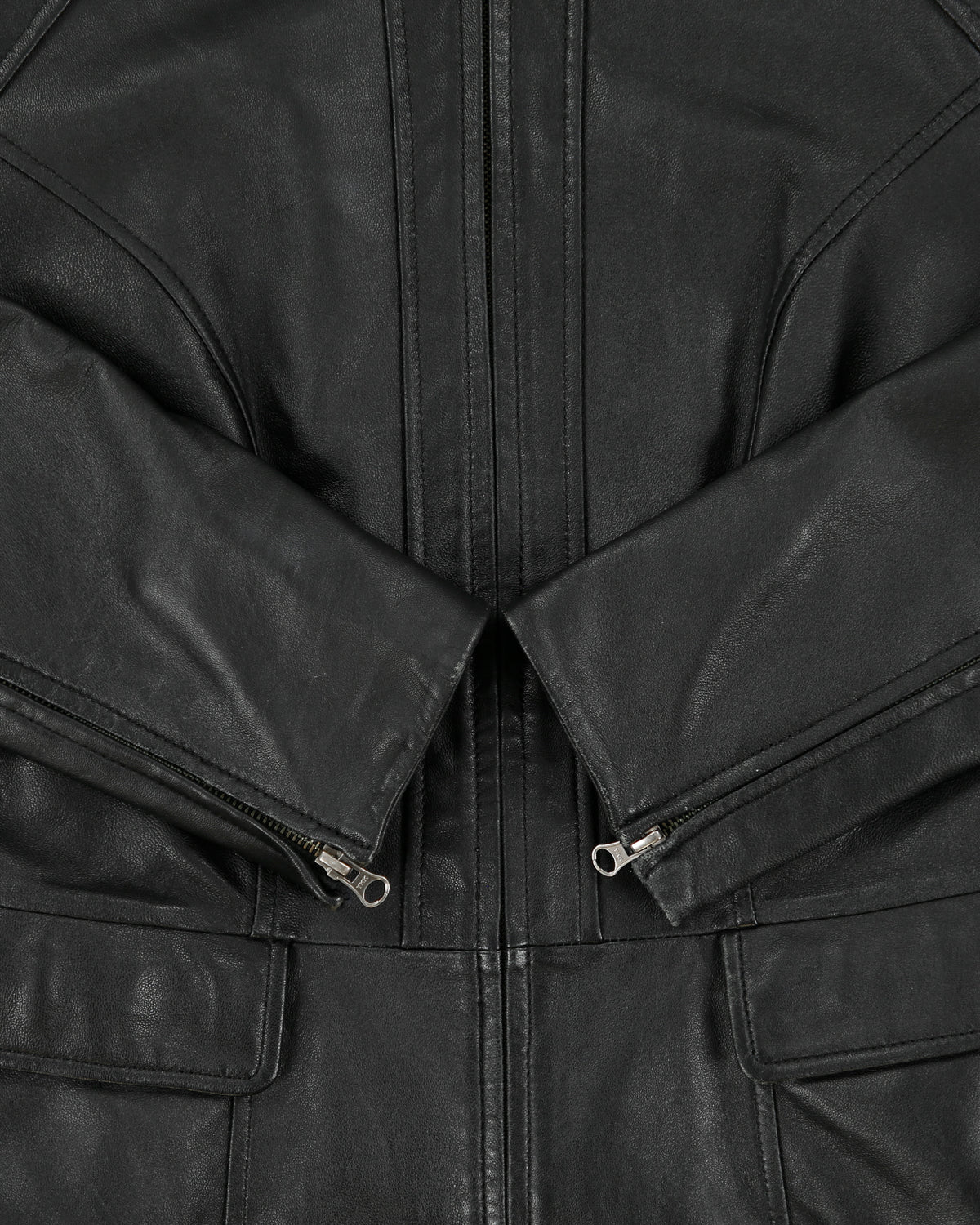 Vintage Y2K 00s Danier Women's Calfskin Leather Moto Jacket - M