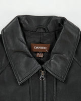 Vintage Y2K 00s Danier Women's Calfskin Leather Moto Jacket - M