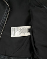 Vintage Diesel Women's Buffalo Hide Leather Classic Asymmetrical Cafe Racer Moto Jacket - S