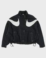Nike Unisex Big Swoosh Woven Contrast Stitch Boxy Shell Windbreaker Jacket - L