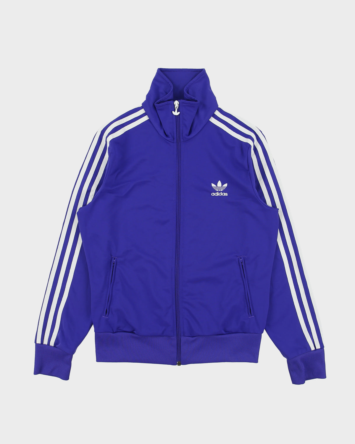 Vintage Adidas Originals Women's Grape Funnel Neck Firebird Track Jacket - M