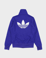Vintage Adidas Originals Women's Grape Funnel Neck Firebird Track Jacket - M