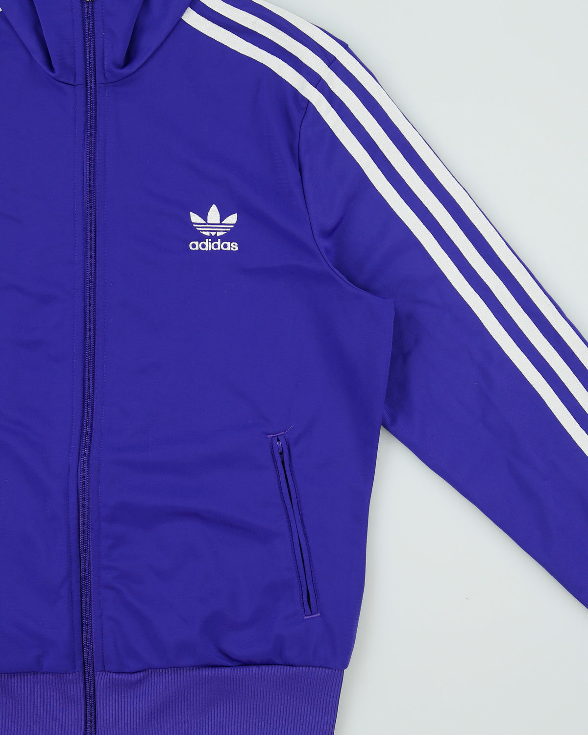 Vintage Adidas Originals Women's Grape Funnel Neck Firebird Track Jacket - M