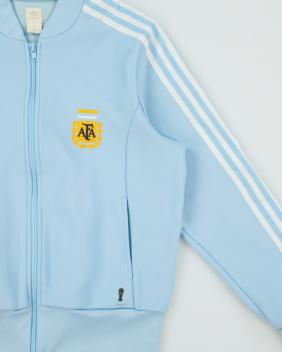 Vintage Y2K Adidas Originals Argentina Retro '78 FIFA 2006 World Cup Women's Football Track Bomber Jacket - L