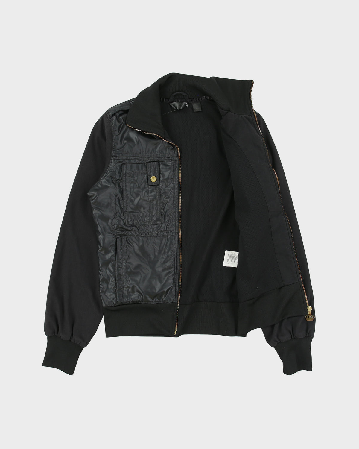 Vintage Y2K 00s Adidas Originals 'Respect Me' Missy Elliot Women's Soft Shell Canvas Funnel Neck Utility Track Jacket - S