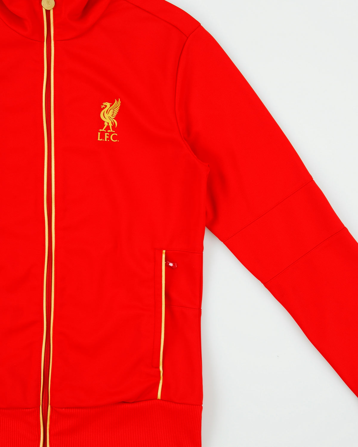 Vintage 2009-10 Adidas Liverpool FC Women's Japan Exclusive Funnel Neck Football Track Jacket - XL