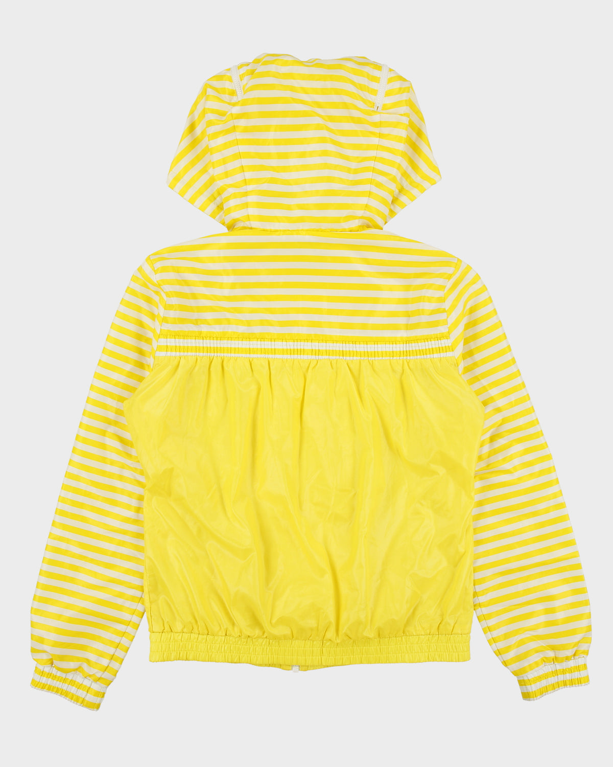 Vintage Y2K 00s Adidas Originals Women's Striped Shell Trefoil Split Hood Windbreaker Jacket - S