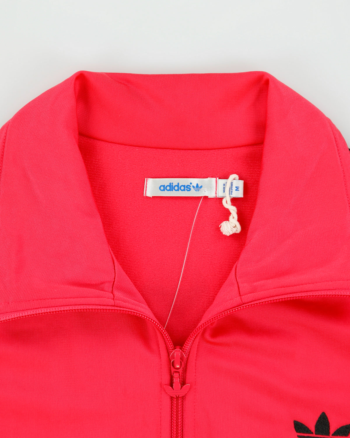 Vintage Adidas Originals Women's Hot Pink Faded Trefoil Firebird Track Jacket - M