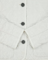 Vintage Y2K 00s Burberry Women's White Nova Check Lined Cropped Quilted Slim Fit Jacket - L