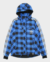 Vintage Adidas Originals Women's Buffalo Plaid Padded Soft Shell Ski Jacket - S
