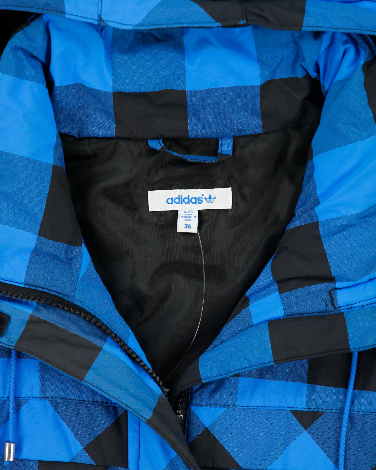 Vintage Adidas Originals Women's Buffalo Plaid Padded Soft Shell Ski Jacket - S