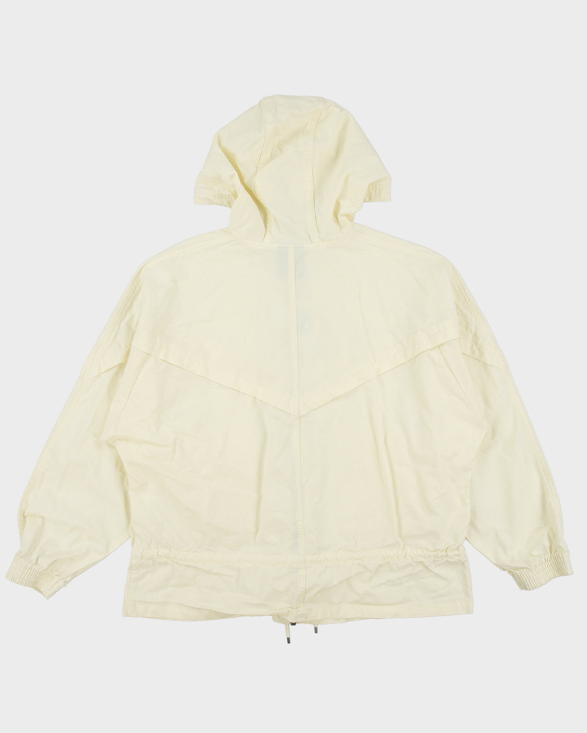 Nike Women's Cream Icon Clash Windrunner Canvas Boxy Oversized Jacket - XS
