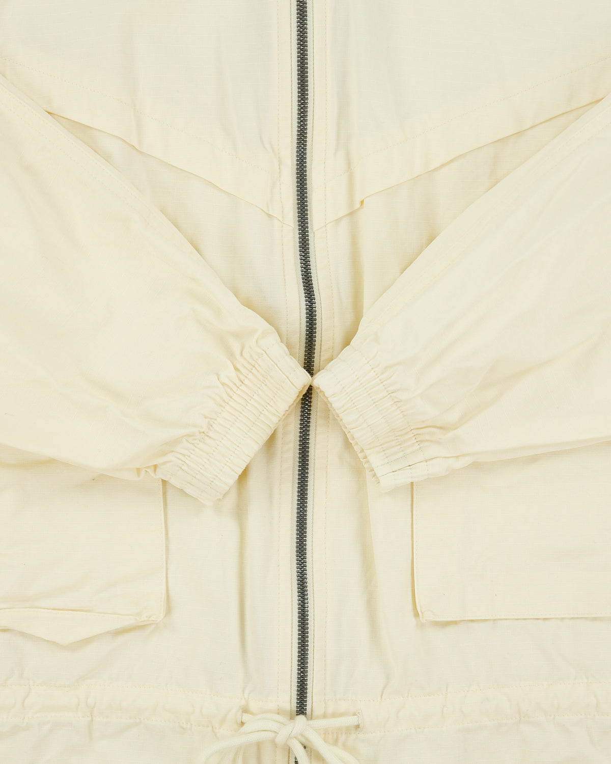 Nike Women's Cream Icon Clash Windrunner Canvas Boxy Oversized Jacket - XS
