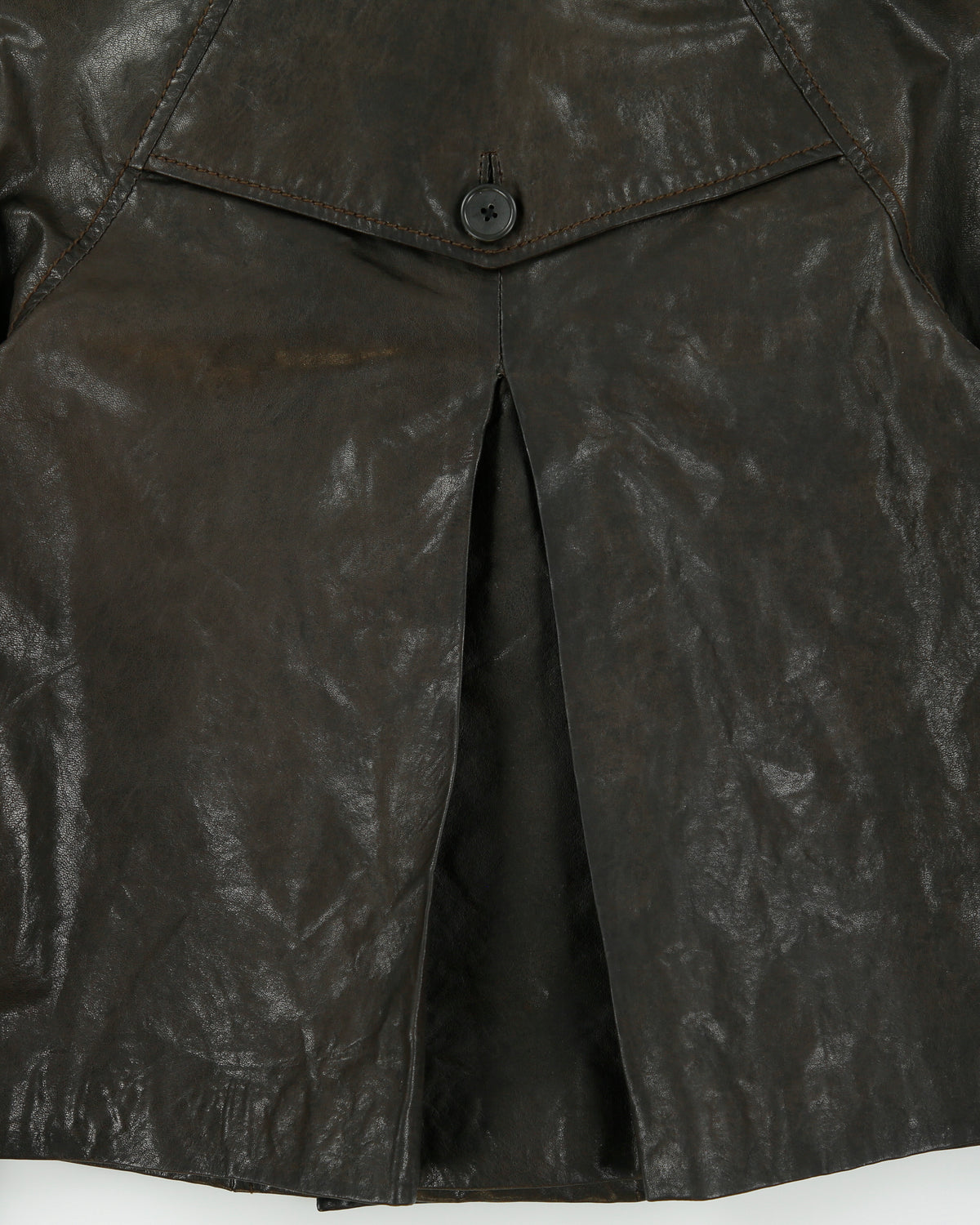 Vintage Y2K 00s Tommy Hilfiger Women's Lambskin Leather Double Breasted Peacoat Jacket - XS