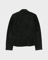 Vintage 1990s Danier Suede Collard Blazer Jacket - S