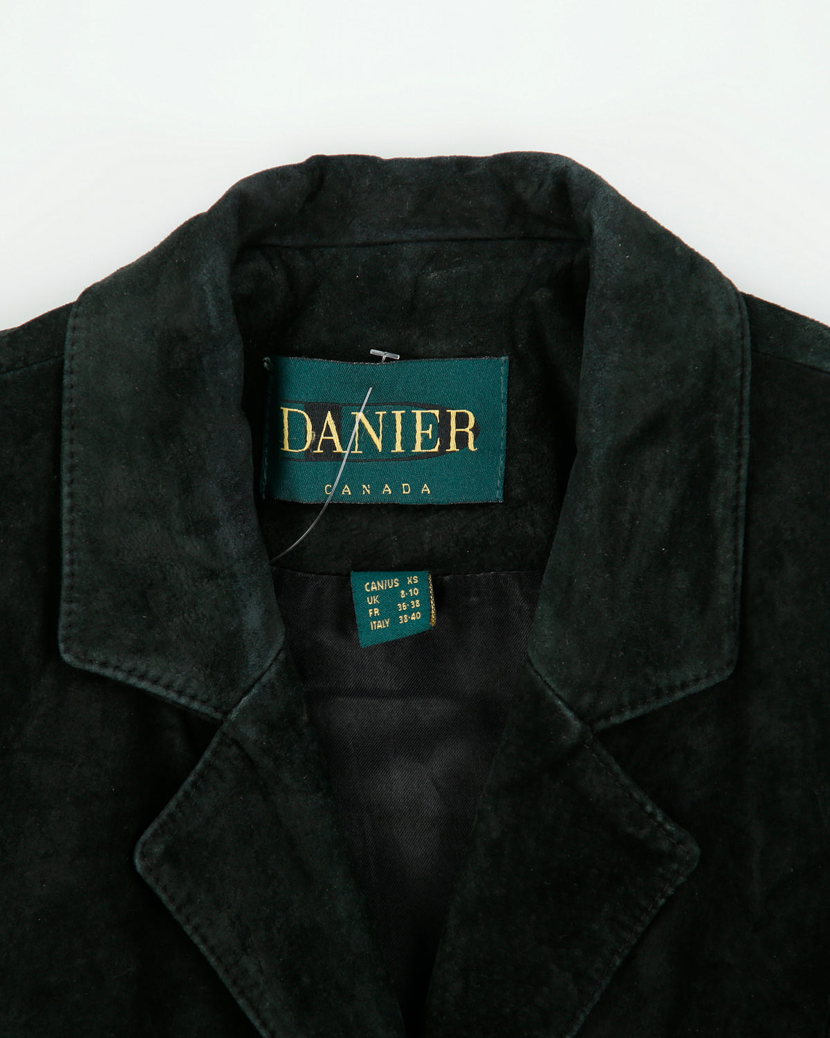 Vintage 1990s Danier Suede Collard Blazer Jacket - S
