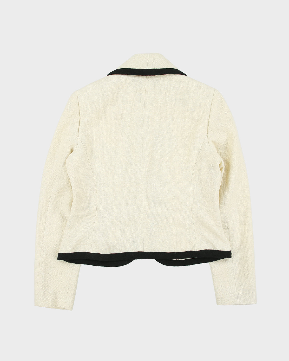 Vintage 1990s Ralph Lauren Linen Blend Lined Blazer Jacket - M