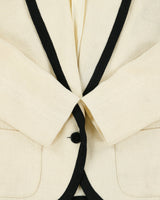 Vintage 1990s Ralph Lauren Linen Blend Lined Blazer Jacket - M