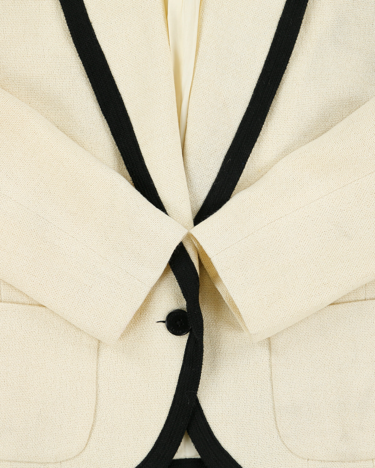 Vintage 1990s Ralph Lauren Linen Blend Lined Blazer Jacket - M