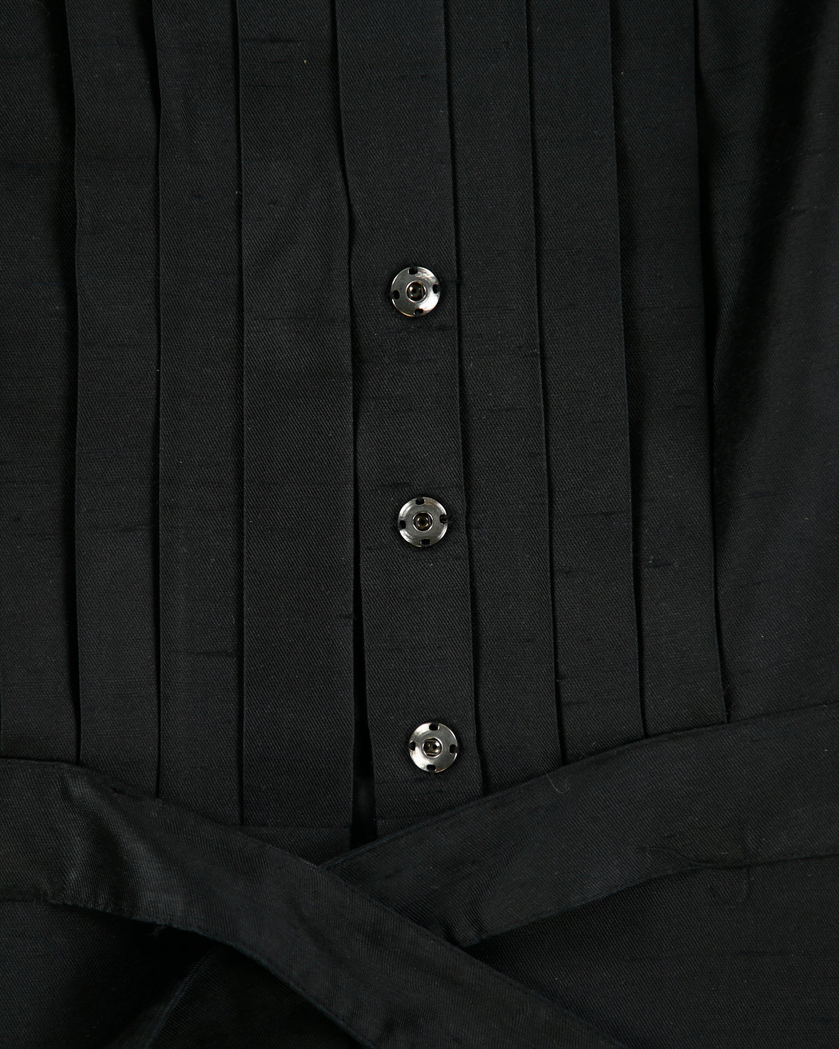 Vintage BCBC Max Azria Silk Cropped Sleeve Waist Tie Blazer Jacket - S