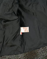 Vintage Y2K 00s Marni Women's Wool Blend Tweed Cropped Double Breasted Jacket - S