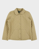 Vintage Y2K 00s Lauren Ralph Lauren LRL Women's Soft Shell Short Diamond Quilted Jacket - M