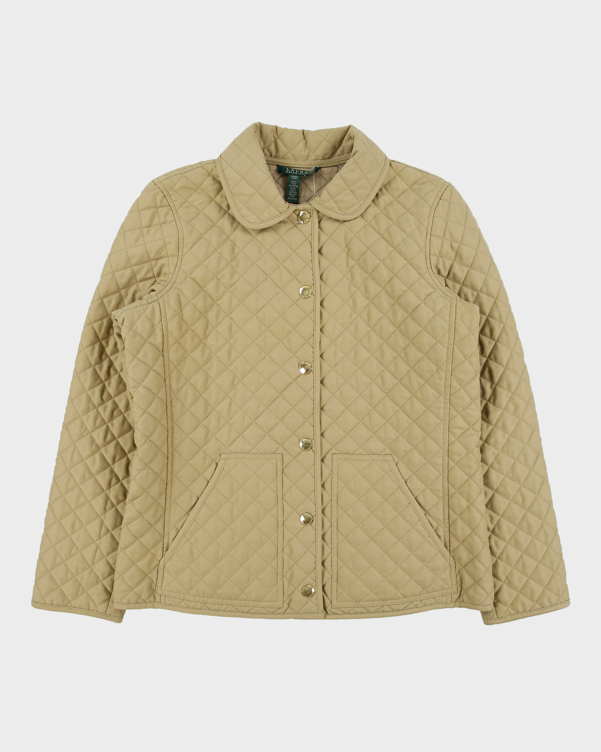 Vintage Y2K 00s Lauren Ralph Lauren LRL Women's Soft Shell Short Diamond Quilted Jacket - M