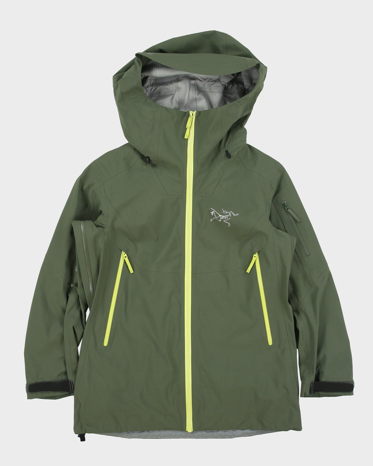 Arc'teryx Olive Khaki Sentinel Women's Recco ePE Gore-Tex Shell Mountain Ski Jacket - S