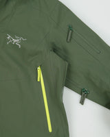 Arc'teryx Olive Khaki Sentinel Women's Recco ePE Gore-Tex Shell Mountain Ski Jacket - S