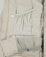 Vintage Y2K 00s The North Face Women's Ivory Plaid 600 Goose Down Hyvent Belted Ski Puffer Jacket - XS
