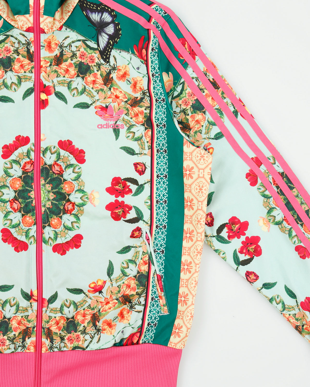 S/S 2014 Adidas Originals x Farm Rio Women's Borboflor Firebird Track Jacket - XL