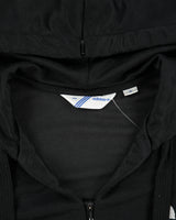 Vintage Y2K 00s Adidas Originals Women's Glitter 3-Stripe Ribbed Split Hood Track Jacket - M