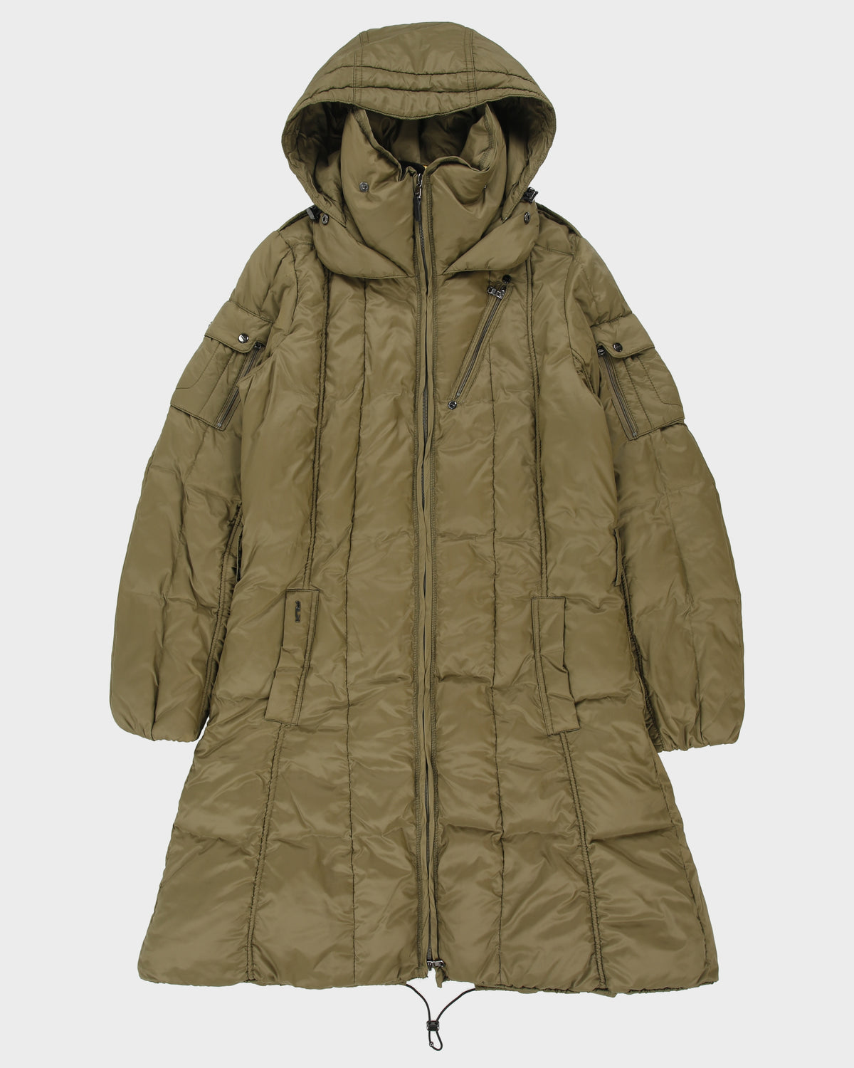 Vintage RLX Ralph Lauren Khaki Women's Goose Down Parka - L