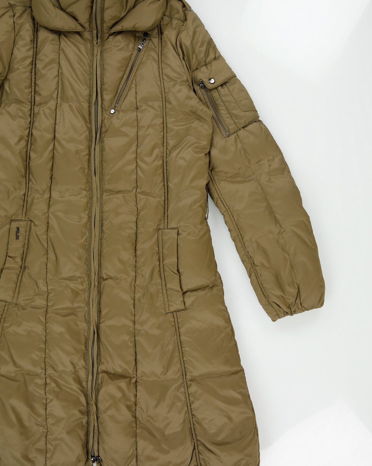 Vintage RLX Ralph Lauren Khaki Women's Goose Down Parka - L