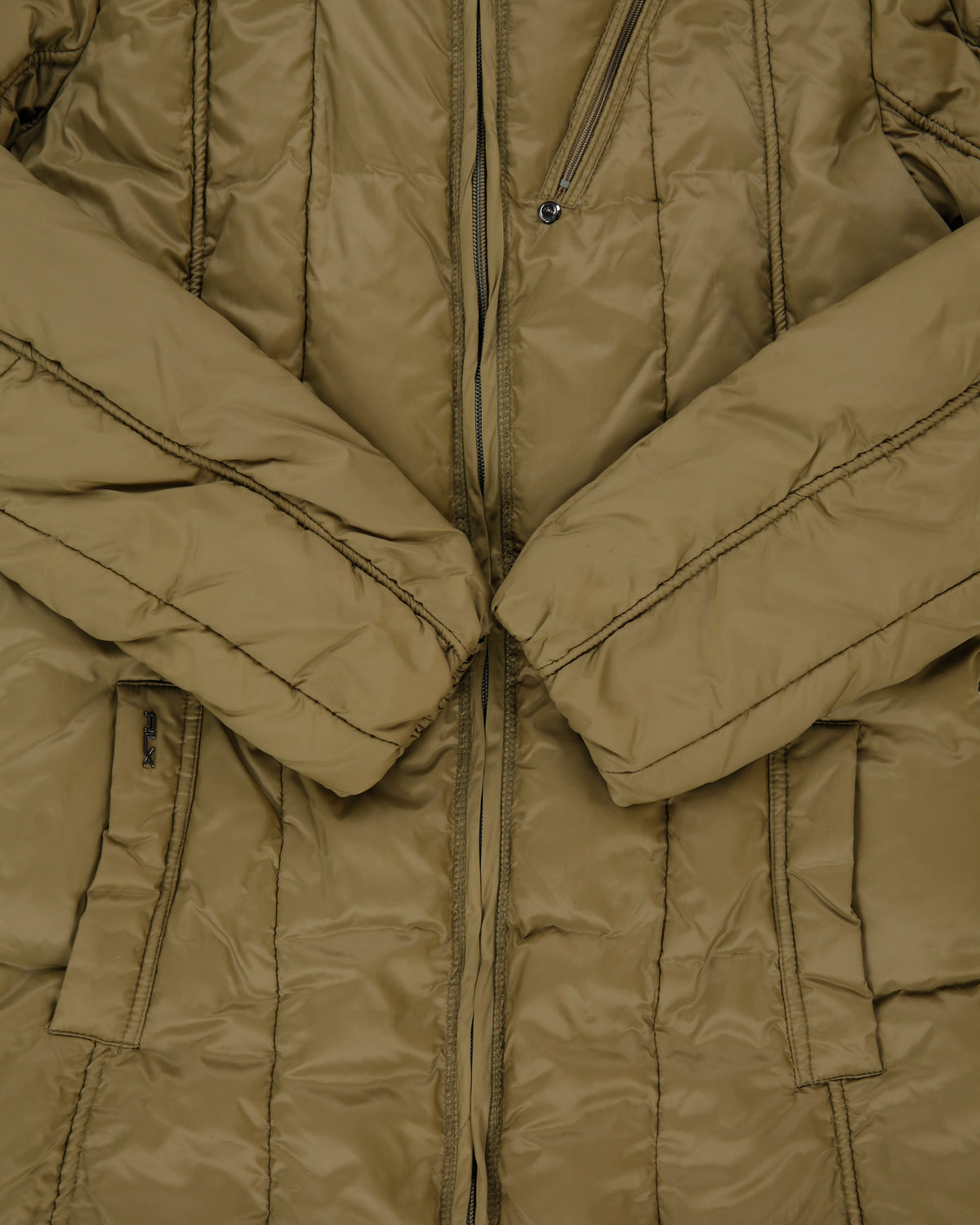 Vintage RLX Ralph Lauren Khaki Women's Goose Down Parka - L