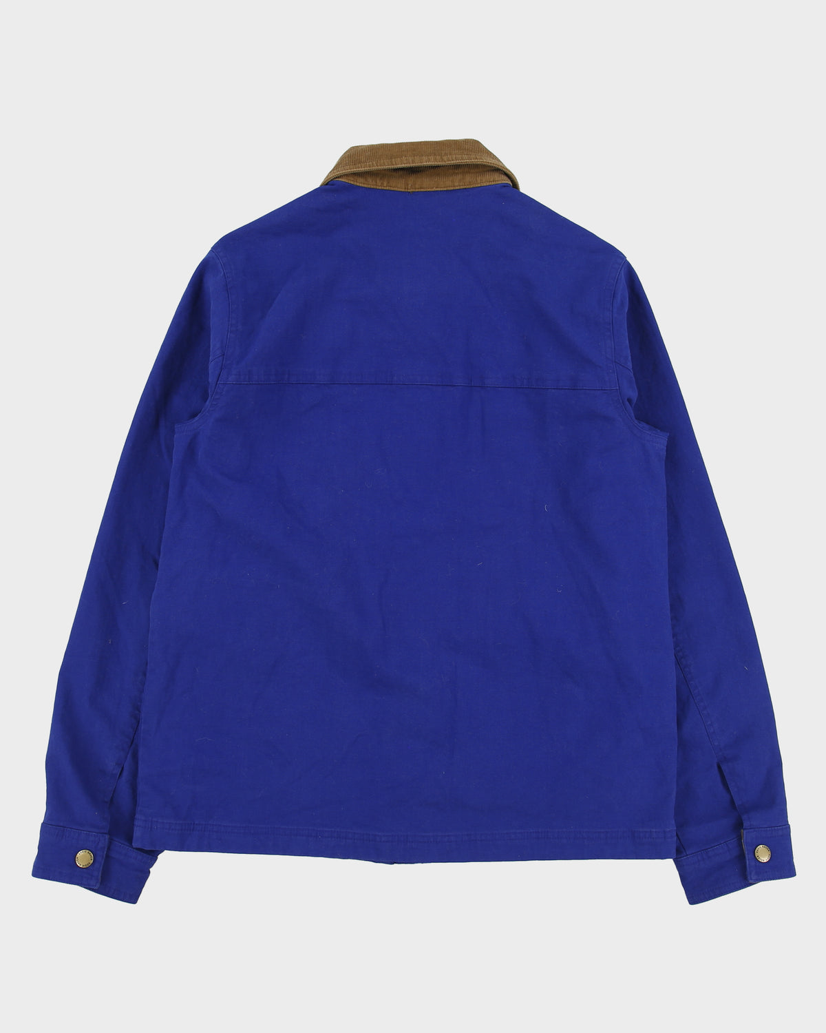 Eddie Bauer Cobalt Women's Tartan Lined Corduroy Canvas Barn Jacket - S