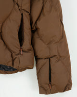 Vintage Y2K 00s Salomon Women's Quilted Goose Down Faux Fur Mountain Puffer Jacket - M