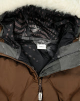 Vintage Y2K 00s Salomon Women's Quilted Goose Down Faux Fur Mountain Puffer Jacket - M