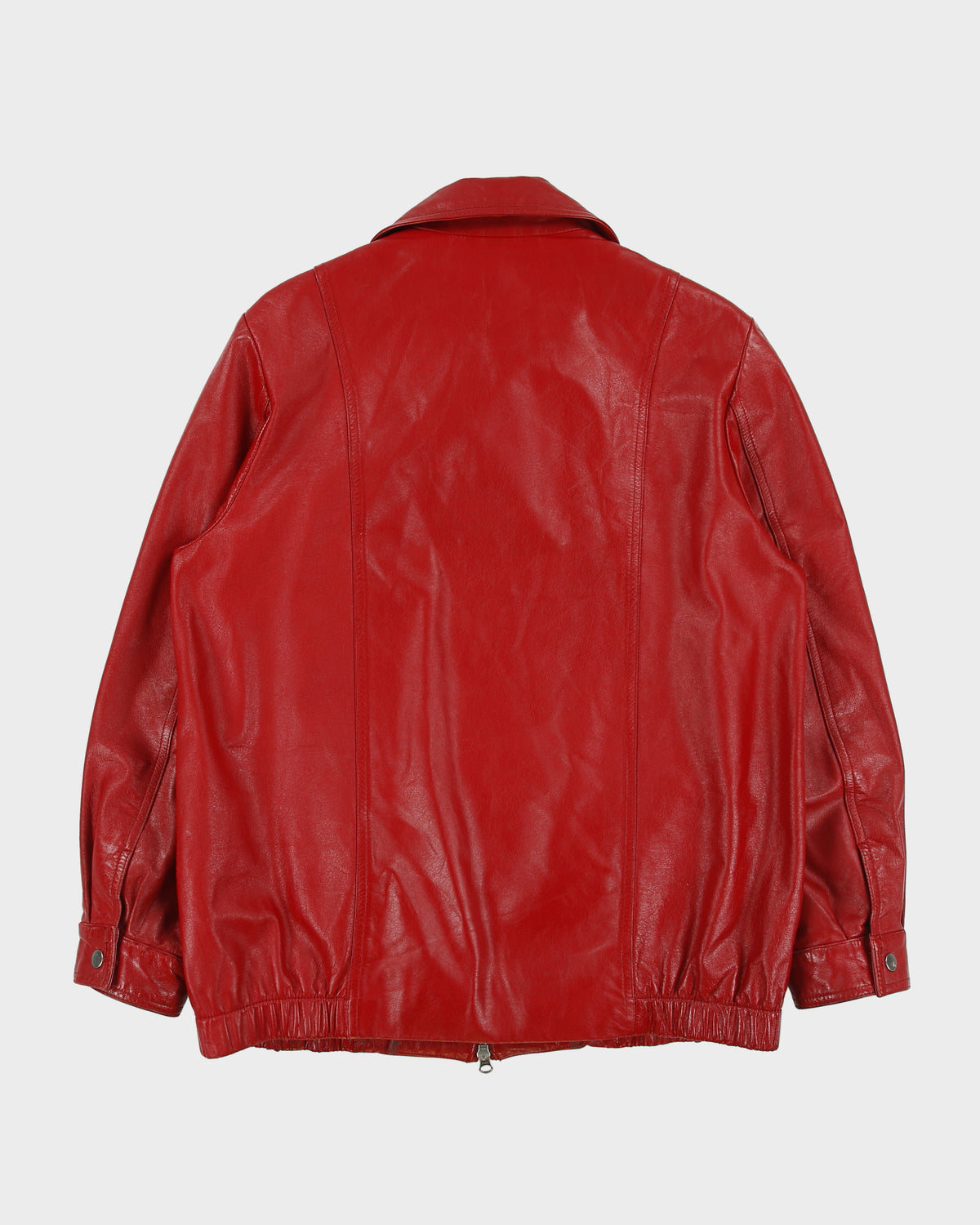 Vintage Y2K 00s Danier Women's Chateau Leather Moto Bomber Jacket - L