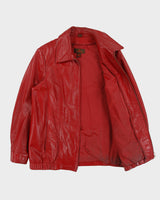 Vintage Y2K 00s Danier Women's Chateau Leather Moto Bomber Jacket - L