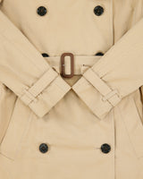 Vintage Y2K 00s Burberry Women's Chelsea Heritage Nova Check Lined Made In England Canvas Mid-Length Double Breasted Trench Coat - XS