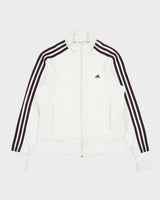 Vintage Y2K 00s Adidas Women's Deep Purple 3-Stripe Funnel-Neck Track Jacket - M