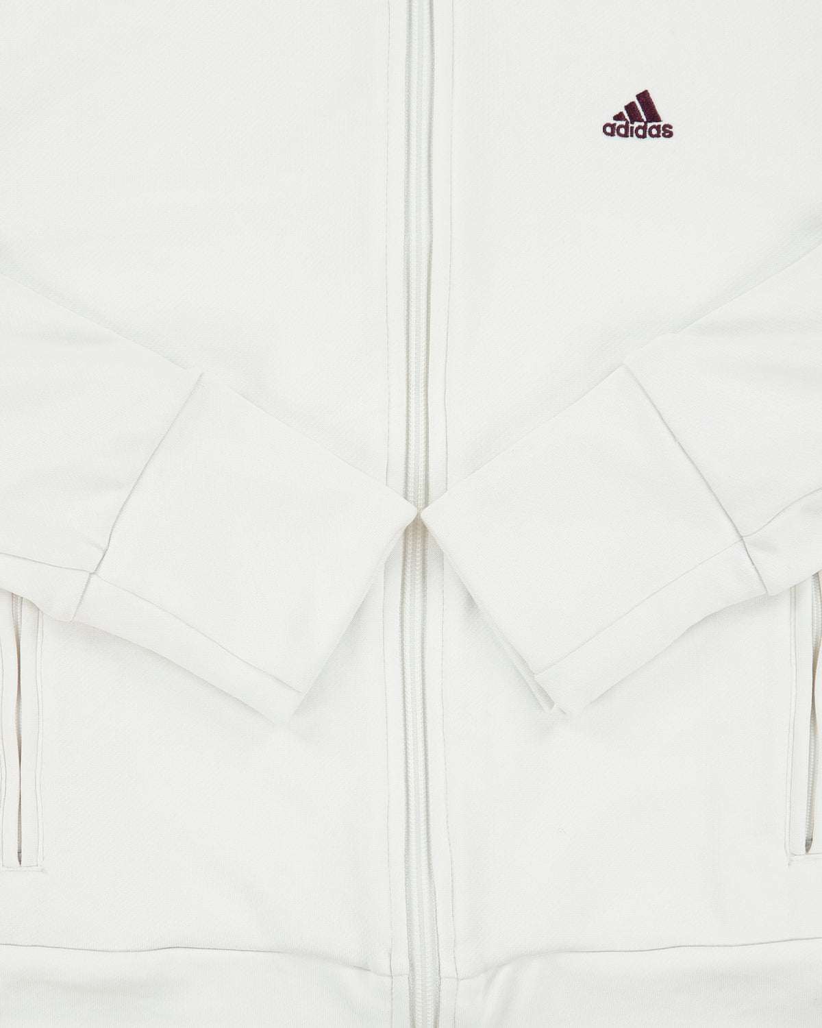 Vintage Y2K 00s Adidas Women's Deep Purple 3-Stripe Funnel-Neck Track Jacket - M