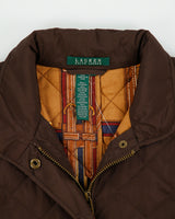 Vintage Y2K 00s Lauren Ralph Lauren LRL Women's Equestrian Lined Soft Shell Quilted Jacket - L