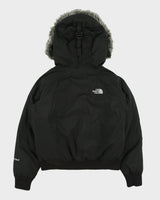 Vintage Y2K 00s The North Face Women's Hyvent Goose Down Faux Fur HyVent Bomber Jacket - S
