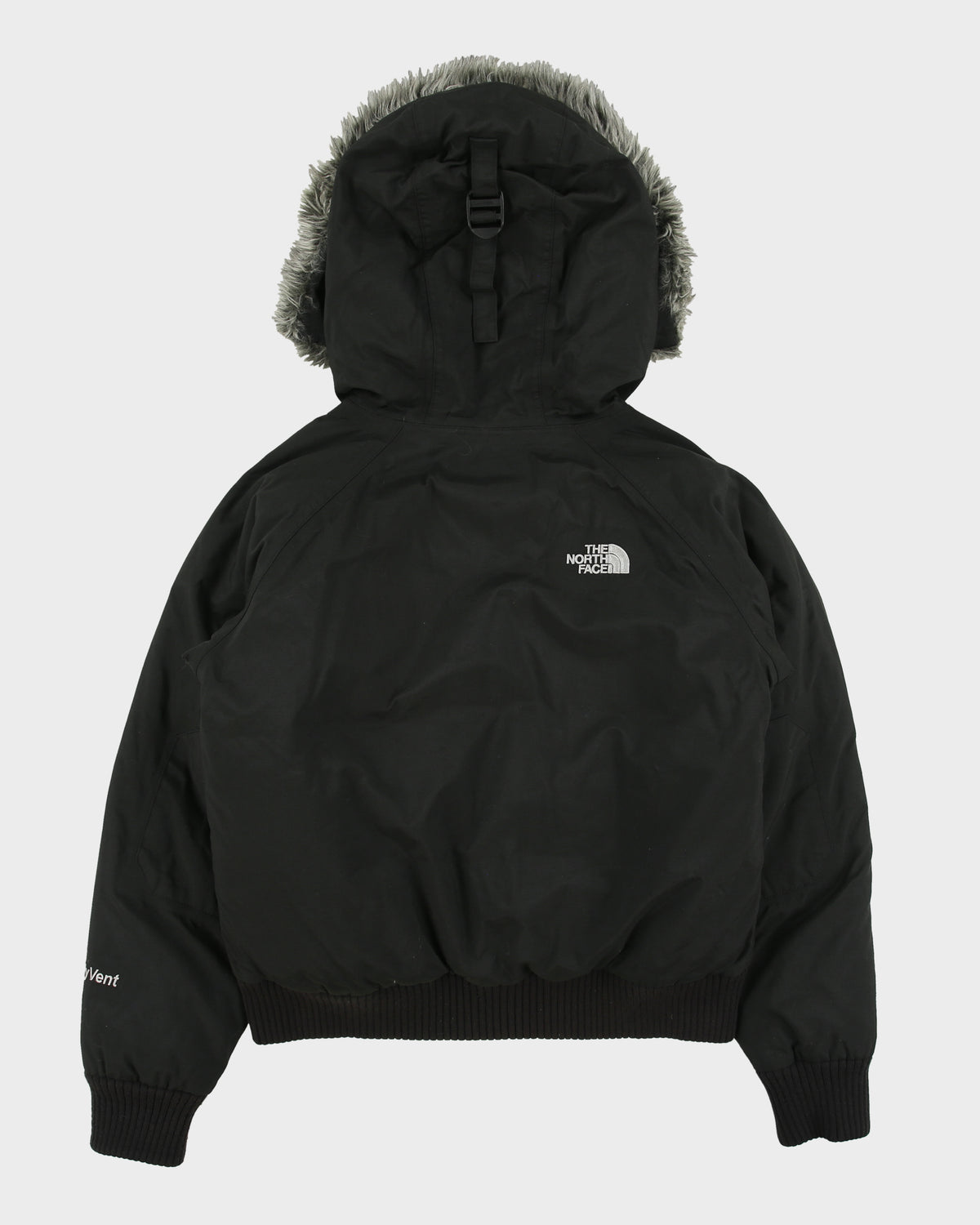 Vintage Y2K 00s The North Face Women's Hyvent Goose Down Faux Fur HyVent Bomber Jacket - S