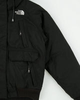 Vintage Y2K 00s The North Face Women's Hyvent Goose Down Faux Fur HyVent Bomber Jacket - S