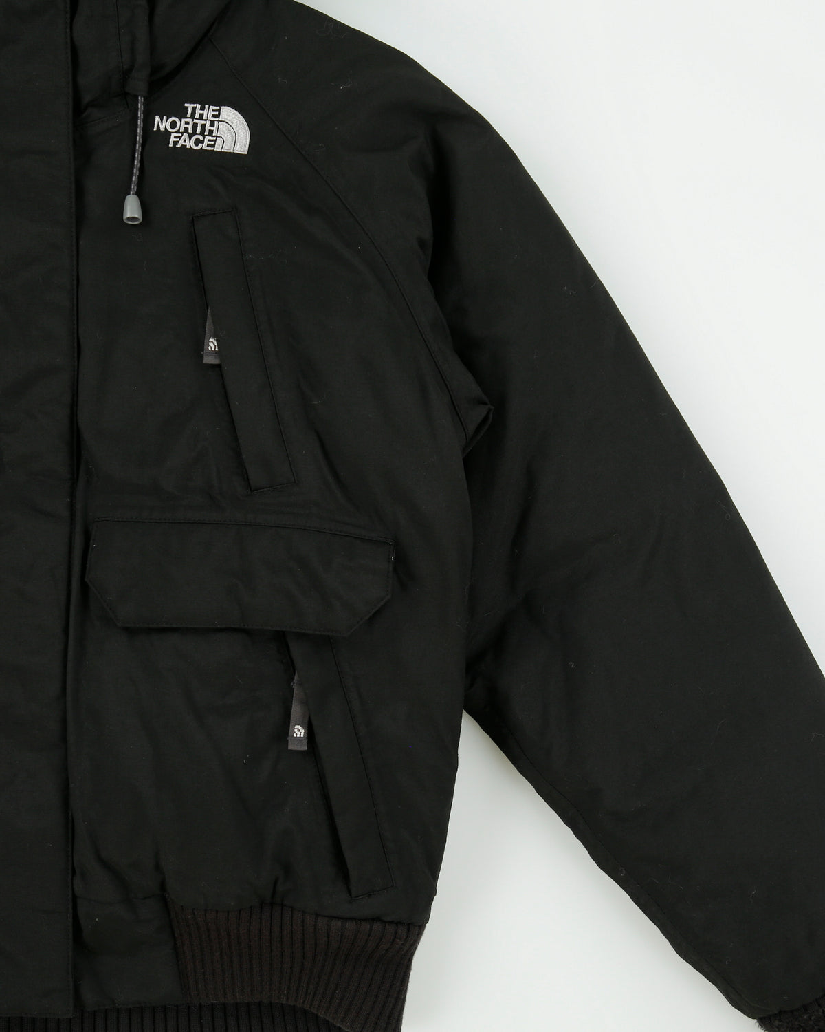 Vintage Y2K 00s The North Face Women's Hyvent Goose Down Faux Fur HyVent Bomber Jacket - S
