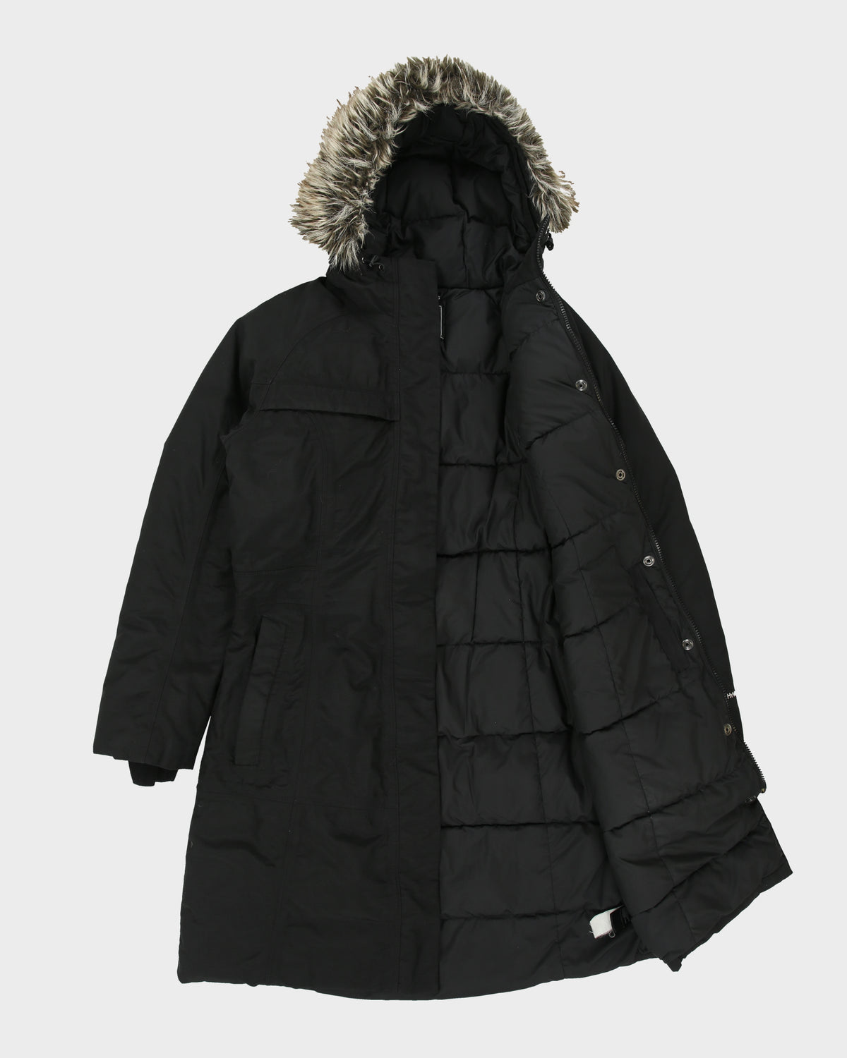 Vintage The North Face Women's 600-Fill Goose Down Faux Fur HyVent Arctic Parka - M